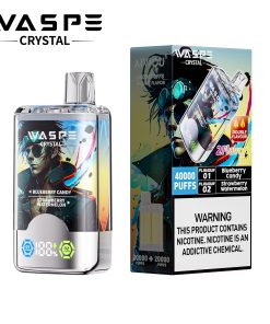 WASPE Crystal 40000 40K Puffs Double Taste LCD Display Disposable Vape random flavor option image