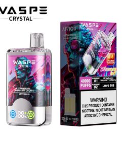 WASPE Crystal 40000 40K Puffs Double Taste LCD Display Disposable Vape random flavor option image