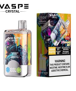 WASPE Crystal 40000 40K Puffs Double Taste LCD Display Disposable Vape random flavor option image