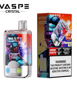 WASPE Crystal 40000 40K Puffs Double Taste LCD Display Disposable Vape random flavor option image