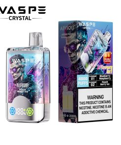 WASPE Crystal 40000 40K Puffs Double Taste LCD Display Disposable Vape random flavor option image