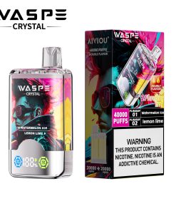 WASPE Crystal 40000 40K Puffs Double Taste LCD Display Disposable Vape random flavor option image
