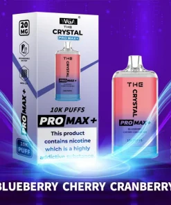 WGA Crystal Pro Max 10000 10k Puffs Sell Well Disposable Vape in wga crystal pro max 10000 blueberry cherry cranberry flavor