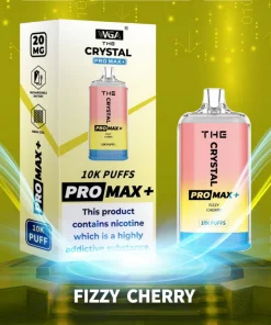 WGA Crystal Pro Max 10000 10k Puffs Sell Well Disposable Vape in wga crystal pro max 10000 fizzy cherry flavor