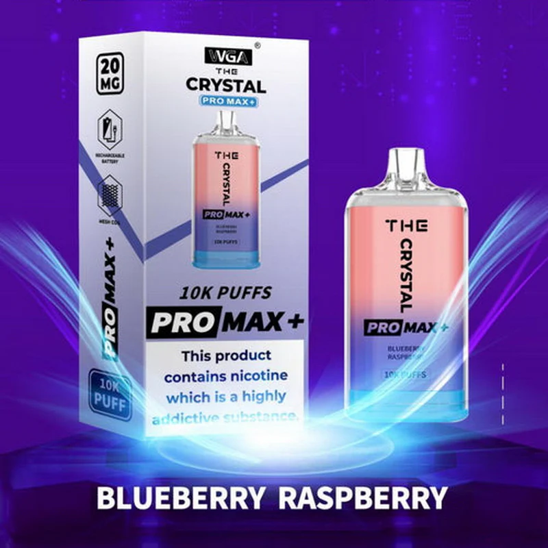 WGA Crystal Pro Max 10000 10k Puffs Sell Well Disposable Vape in wga crystal pro max 10000 wga crystal pro max plus 10000 kit blueberry ras flavor