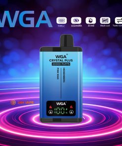 WGA Crystal Plus 20000 20K Puffs 5% Nicotine Double Taste LCD Display Disposable Vape in wga 20000 heisenberg pink man flavor