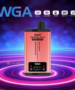WGA Crystal Plus 20000 20K Puffs 5% Nicotine Double Taste LCD Display Disposable Vape in wga 20000 juicy peach peach mango ice flavor