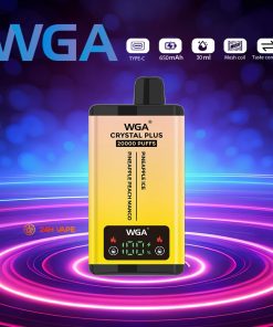 WGA Crystal Plus 20000 20K Puffs 5% Nicotine Double Taste LCD Display Disposable Vape in wga 20000 pineapple ice pineapple peach mango flavor