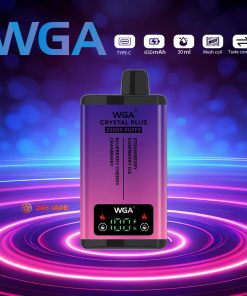 WGA Crystal Plus 20000 20K Puffs 5% Nicotine Double Taste LCD Display Disposable Vape in wga 20000 strawberry raspberry ice blueberry cherry cranberry