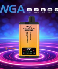 WGA Crystal Plus 20000 20K Puffs 5% Nicotine Double Taste LCD Display Disposable Vape in wga 20000 triple mango kiwi passion fruit guava flavor