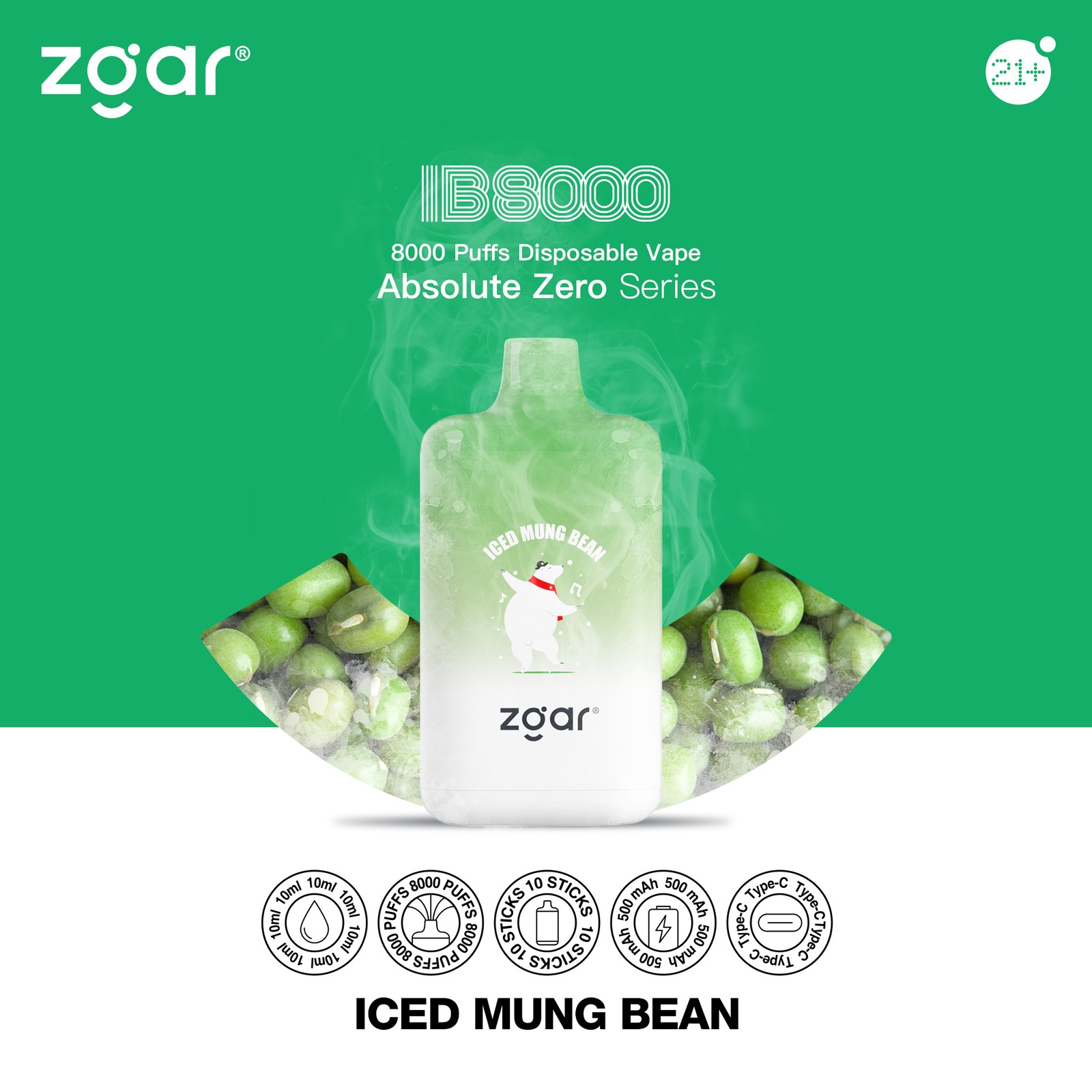 ZGAR ICE BOX 8000 Puffs Original Edition Disposable Vape in Vapeq10 Zgar Ice Box 8000 Puffs Edition Disposable Vape Zgar Ice Box 8000 flavor