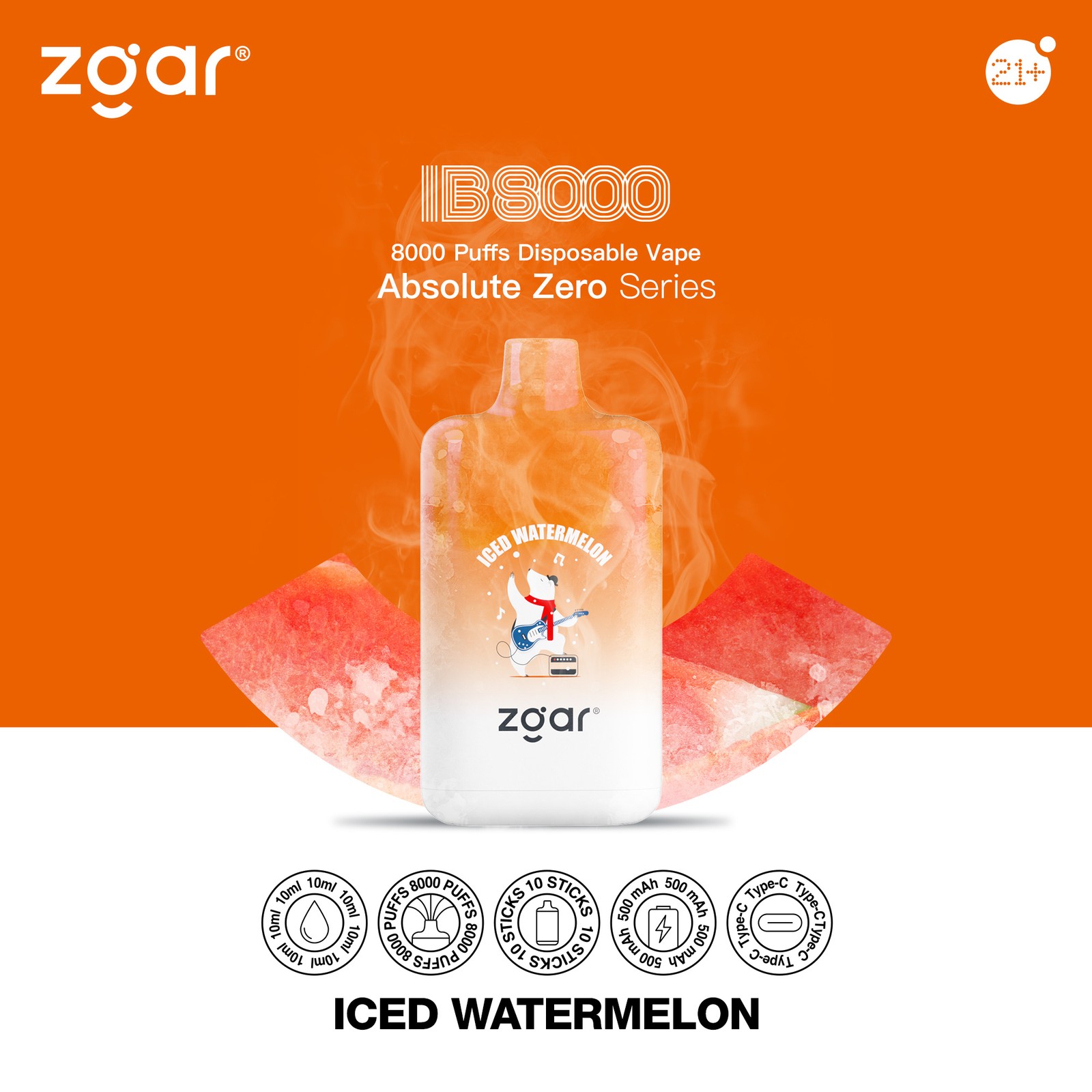 ZGAR ICE BOX 8000 Puffs Original Edition Disposable Vape in Vapeq10 Zgar Ice Box 8000 Puffs Edition Disposable Vape Zgar Ice Box 8000 flavor