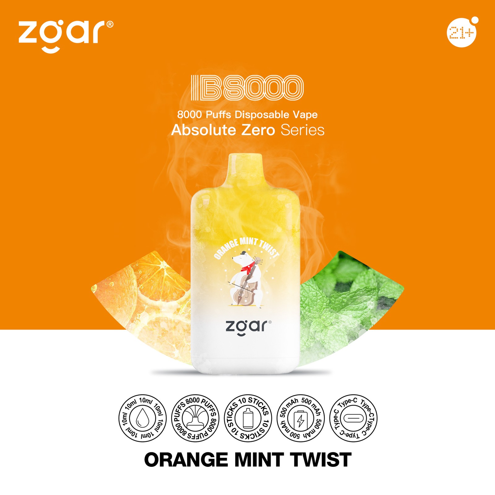 ZGAR ICE BOX 8000 Puffs Original Edition Disposable Vape in Vapeq10 Zgar Ice Box 8000 Puffs Edition Disposable Vape Zgar Ice Box 8000 flavor
