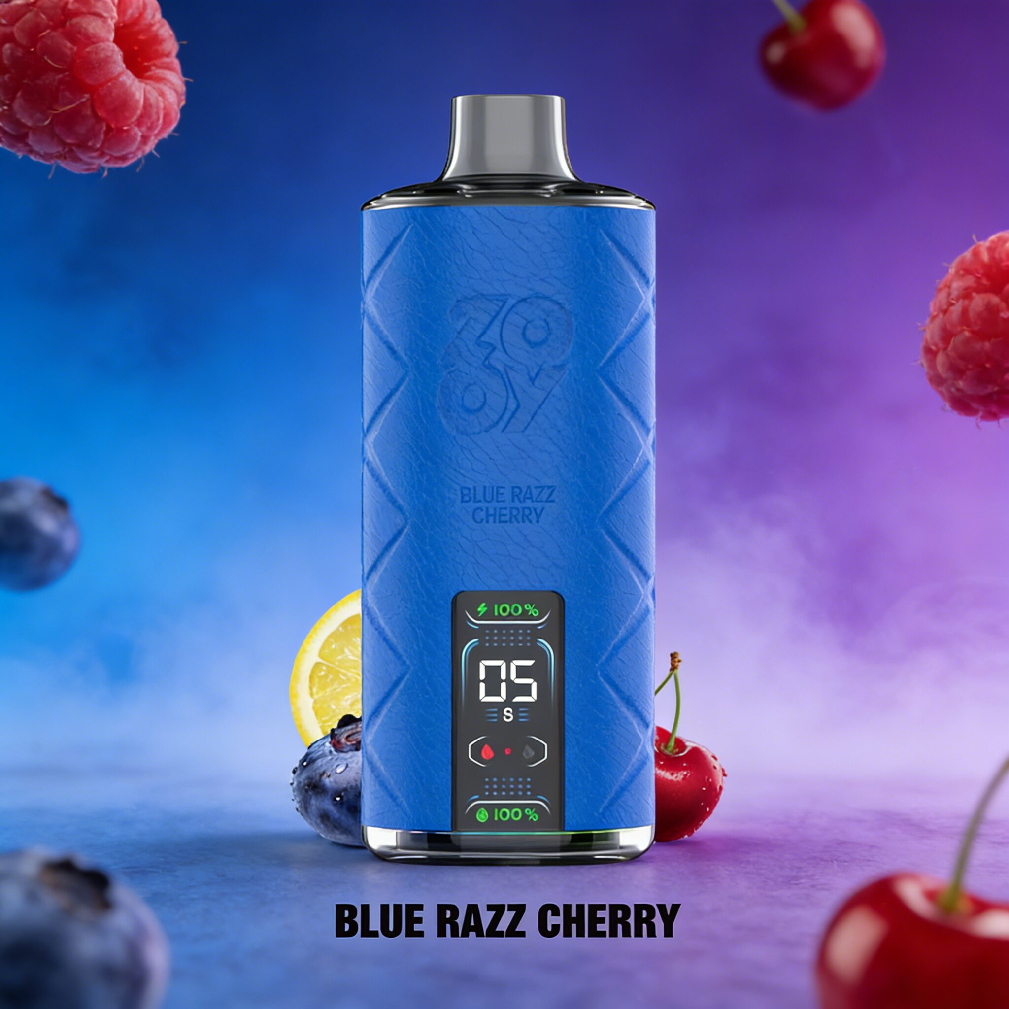 ZOOY Shisha 50000 50K Puffs LED Display& LGB Light Disposable DTL in Blue Razz Cherry flavor
