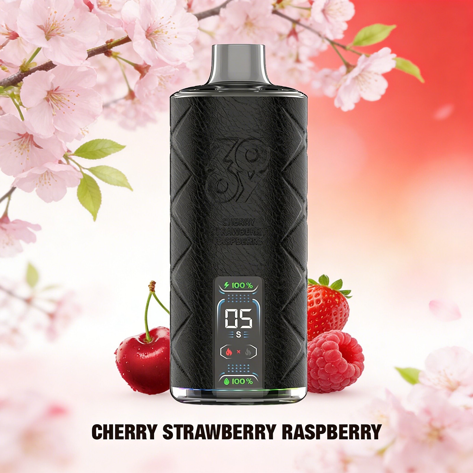 ZOOY Shisha 50000 50K Puffs LED Display& LGB Light Disposable DTL in Cherry Strawberry Raspberry flavor