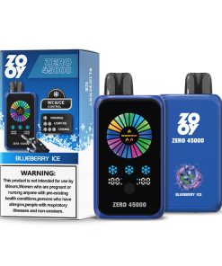 ZOOY ZERO 45000 45K Puffs Adjustable Nicotine LED Display Disposable Vape in Bluberry Ice flavor