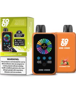 ZOOY ZERO 45000 45K Puffs Adjustable Nicotine LED Display Disposable Vape in Strawberry Kiwi flavor