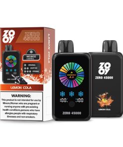 ZOOY ZERO 45000 45K Puffs Adjustable Nicotine LED Display Disposable Vape in zooy zero 45000 45k lemon cola flavor