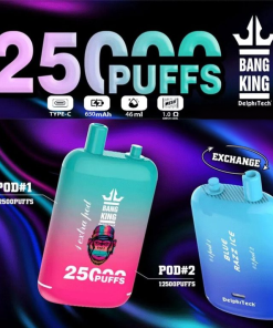 Bang King 25000 Puffs 0% 2% 3% 5% Nicotine Double Warehouser Disposable Vape Pod clean product image