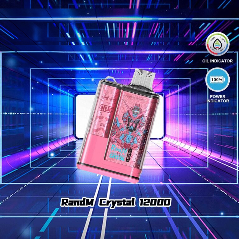 RandM Crystal 12000 Puffs Hot Seller LED Display Disposable Vape clean product image