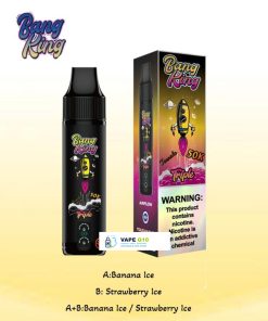 Bang King Triple 50000 50K Puffs 3 in 1 Flavors Original Rechargeable Disposable Vape clean product image