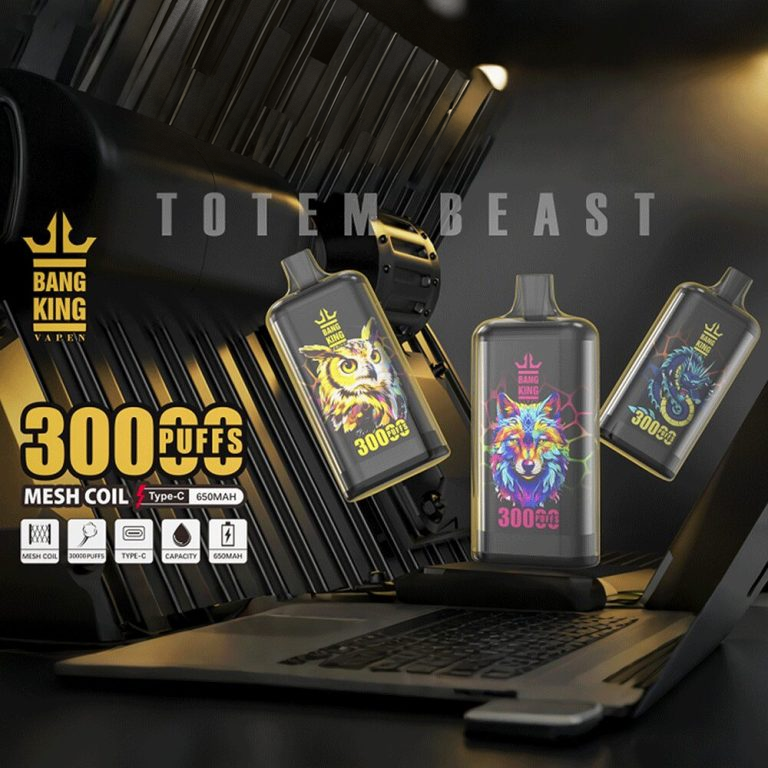 Bang King Crystal 30000 30K Puffs 2% 3% 5% Nicotine Hottest Disposable Vape clean product image